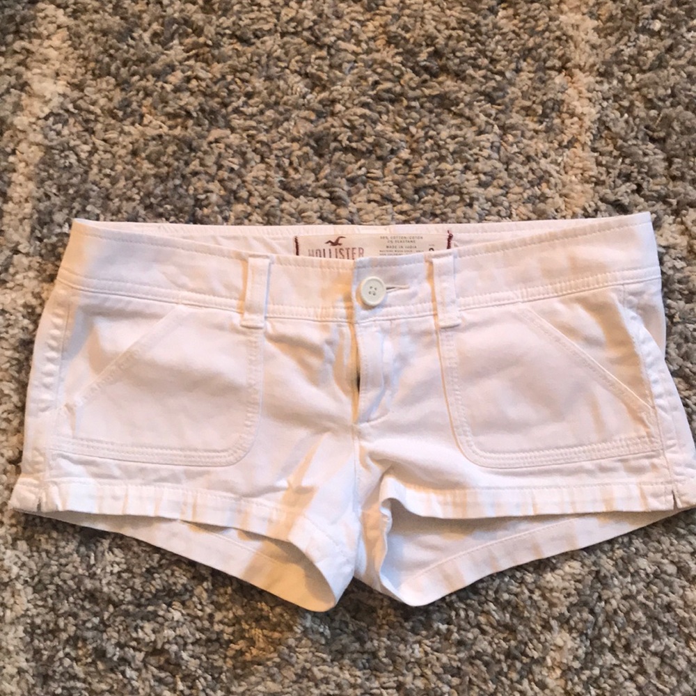 Hollister white shorts